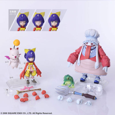 Final Fantasy IX Bring Arts Action Figures Eiko Carol & Quina Quen 9 - 14cm - Action Figures - Square Enix - Hobby Figures UK