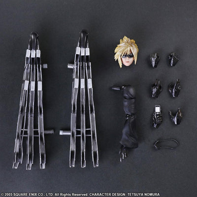 Final Fantasy VII Advent Children Play Arts Kai Action Figure Cloud Strife & Fenrir 28cm - Action Figures - Square Enix - Hobby Figures UK