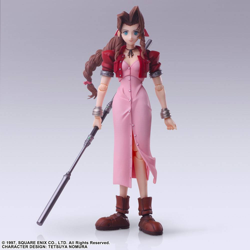 Final Fantasy VII Bring Arts Action Figure Aerith Gainsborough 14cm - Action Figures - Square Enix - Hobby Figures UK