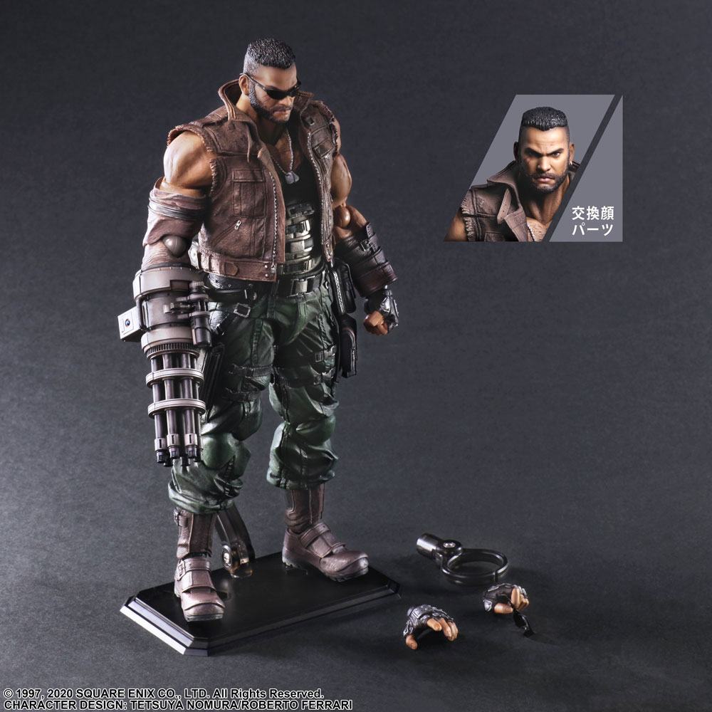 Final Fantasy VII Remake Play Arts Kai Action Figure Barret Wallace Ver. 2 28cm - Action Figures - Square Enix - Hobby Figures UK