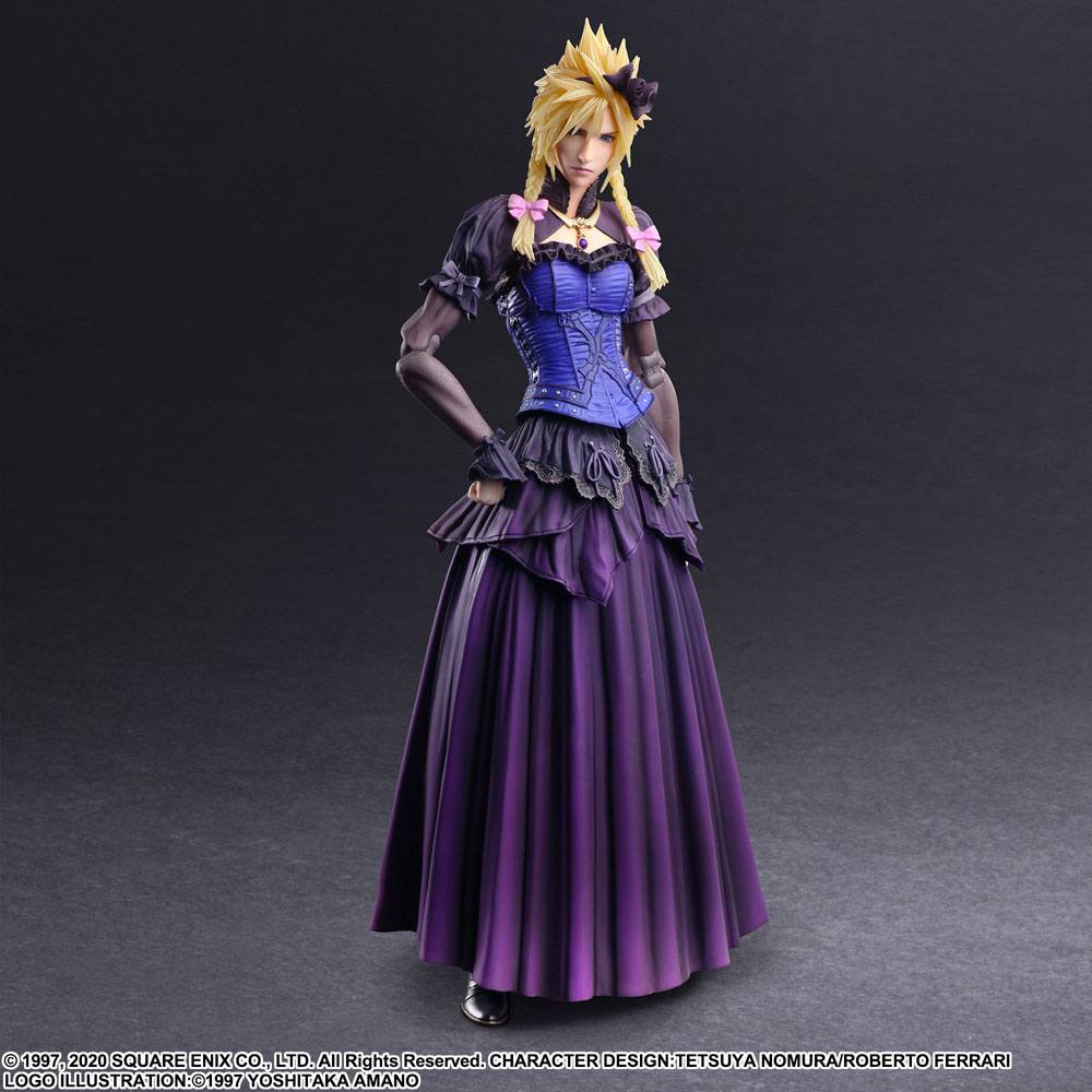 Final Fantasy VII Remake Play Arts Kai Action Figure Cloud Strife Dress Ver. 28cm - Action Figures - Square Enix - Hobby Figures UK