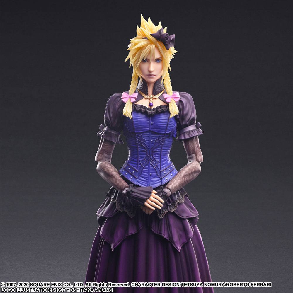 Final Fantasy VII Remake Play Arts Kai Action Figure Cloud Strife Dress Ver. 28cm - Action Figures - Square Enix - Hobby Figures UK