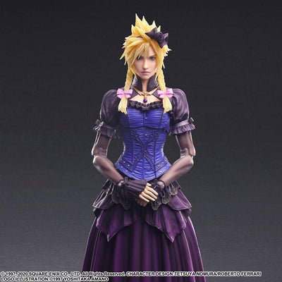 Final Fantasy VII Remake Play Arts Kai Action Figure Cloud Strife Dress Ver. 28cm - Action Figures - Square Enix - Hobby Figures UK