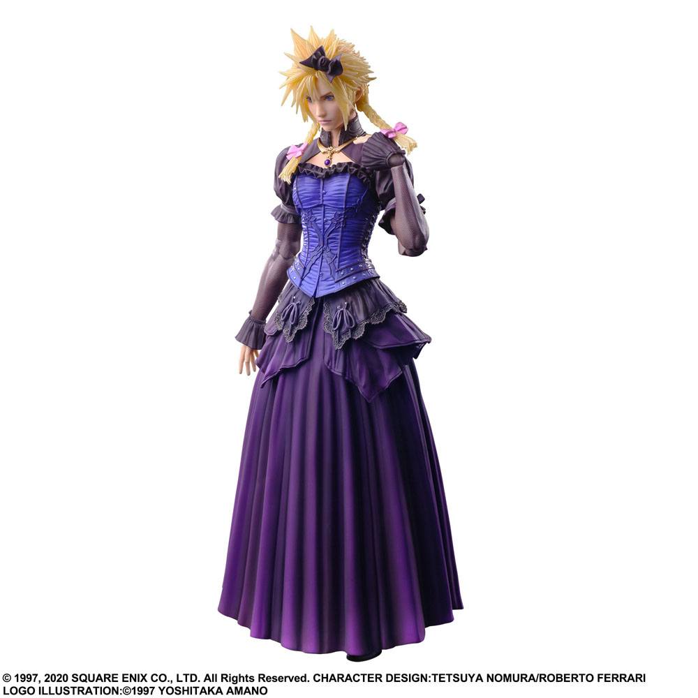 Final Fantasy VII Remake Play Arts Kai Action Figure Cloud Strife Dress Ver. 28cm - Action Figures - Square Enix - Hobby Figures UK