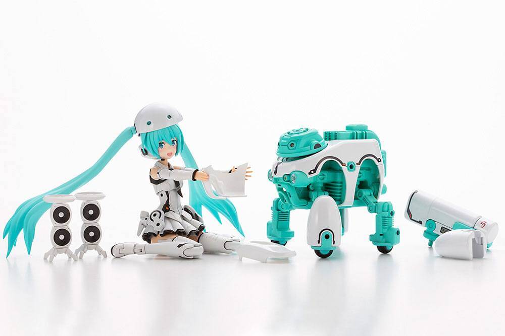 Hatsune Miku Frame Arms Girl Plastic Model Kit Music Girl Hatsune Miku (Maruttoys Ver.) & Tamotu (Miku Ver.) 15cm - Model Kit - Kotobukiya - Hobby Figures UK