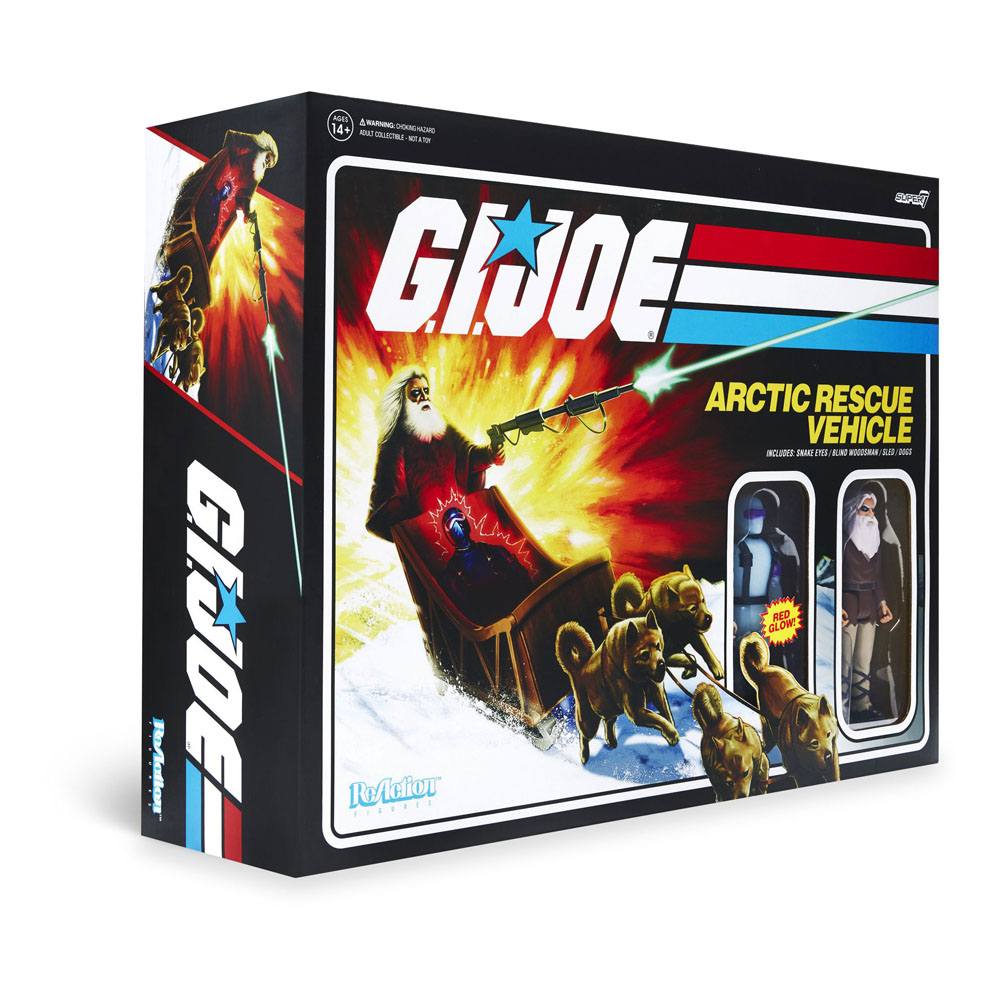 G.I. Joe ReAction Action Figures & Arctic Rescue Vehicle (Snake Eyes & Blind Woodsman) - Action Figures - Super7 - Hobby Figures UK