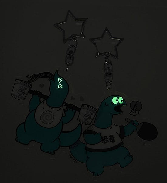 Gal & Dino GoodSmile Moment Keychain Glow-in-the-Dark Rhythmic Gymnastics 8cm - Mini Figures - Good Smile Company - Hobby Figures UK