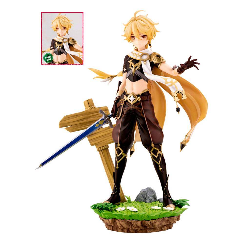 Genshin Impact Statue 1/7 Aether Bonus Edition 27cm - Scale Statue - Kotobukiya - Hobby Figures UK