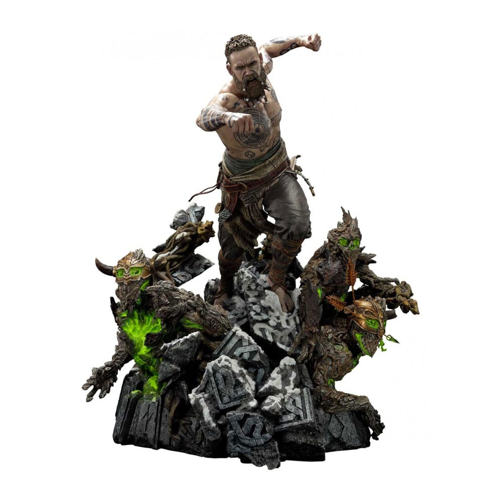 God of War (2018) Statue Baldur & Broods Exclusive 62cm - Scale Statue - Prime 1 Studio - Hobby Figures UK