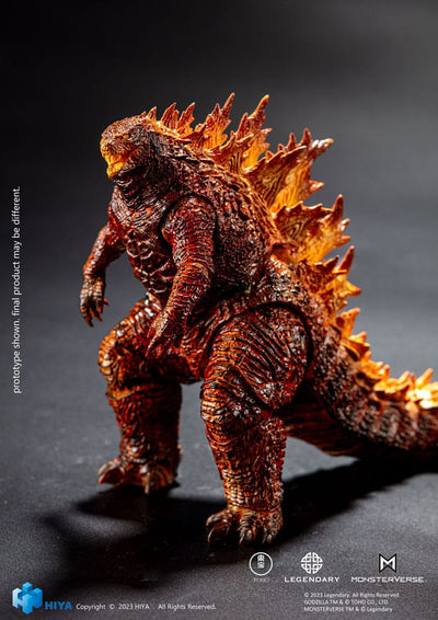 Godzilla Exquisite Basic Action Figure Godzilla: King of the Monsters Burning Godzilla 18cm - Action Figures - Hiya Toys - Hobby Figures UK