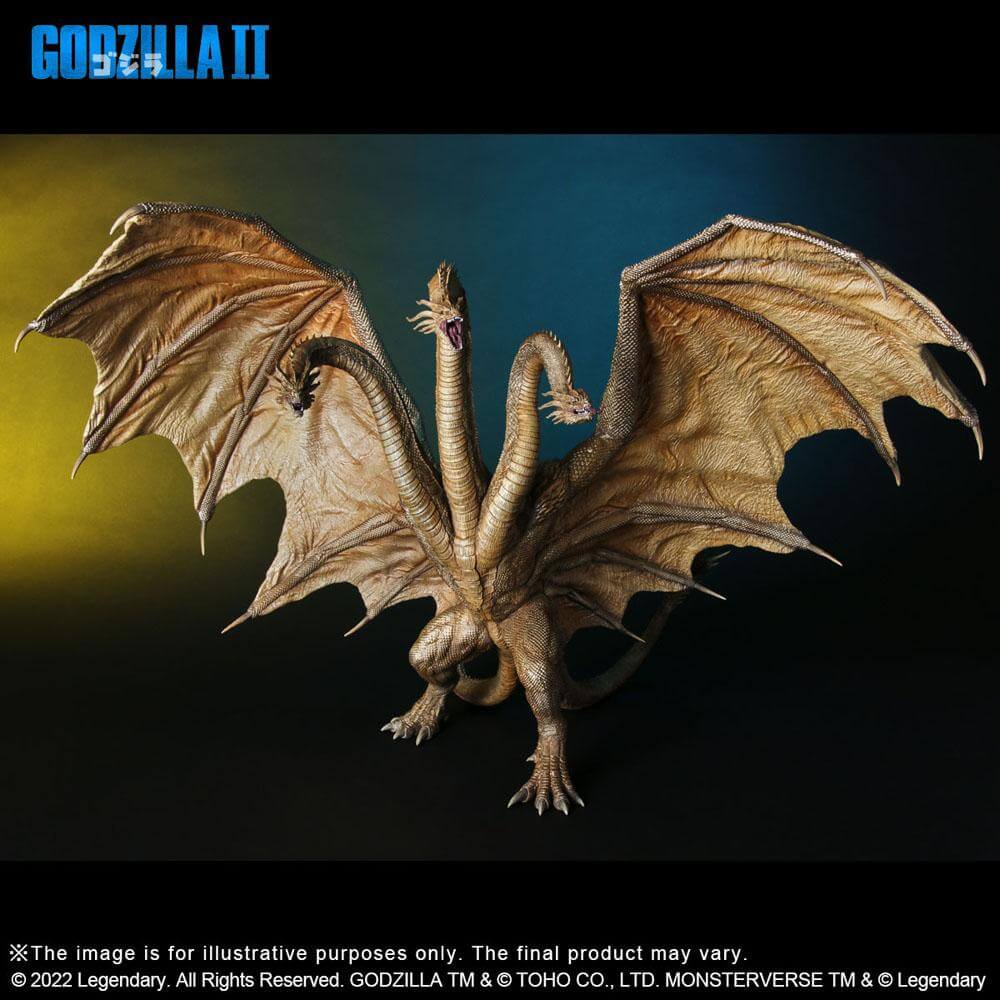 Godzilla 2: King of the Monsters TOHO Large Kaiju Series PVC Statue King Ghidorah (2019) 39cm - Scale Statue - X-Plus - Hobby Figures UK