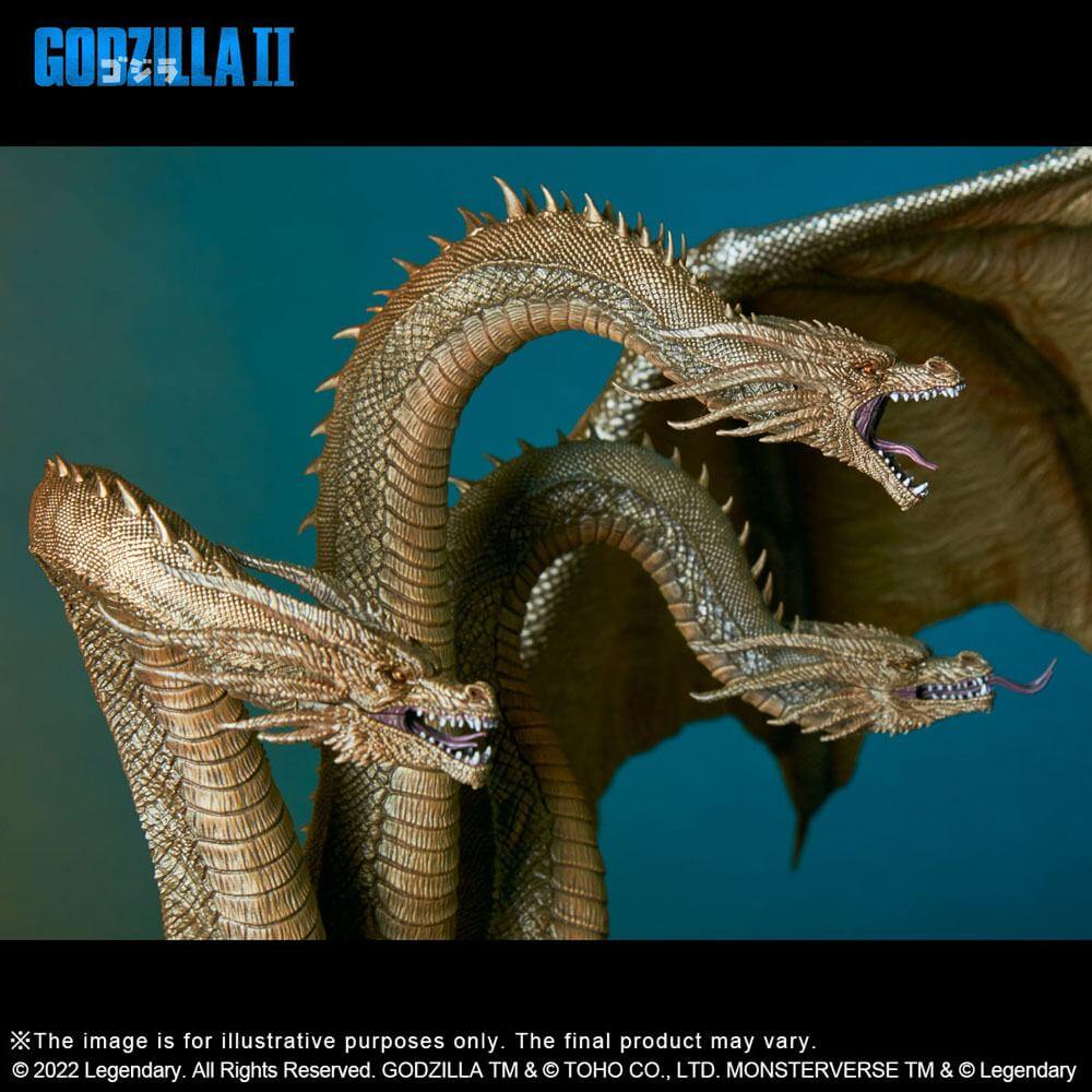 Godzilla 2: King of the Monsters TOHO Large Kaiju Series PVC Statue King Ghidorah (2019) 39cm - Scale Statue - X-Plus - Hobby Figures UK