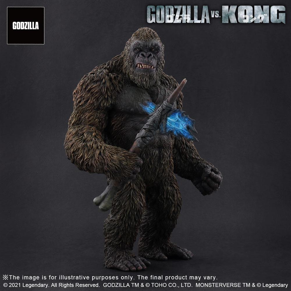 Godzilla vs. Kong 2021 TOHO Large Kaiju Series PVC Statue Kong 27cm - Scale Statue - X-Plus - Hobby Figures UK