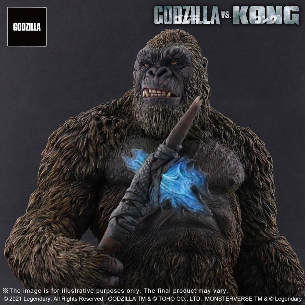 Godzilla vs. Kong 2021 TOHO Large Kaiju Series PVC Statue Kong 27cm - Scale Statue - X-Plus - Hobby Figures UK