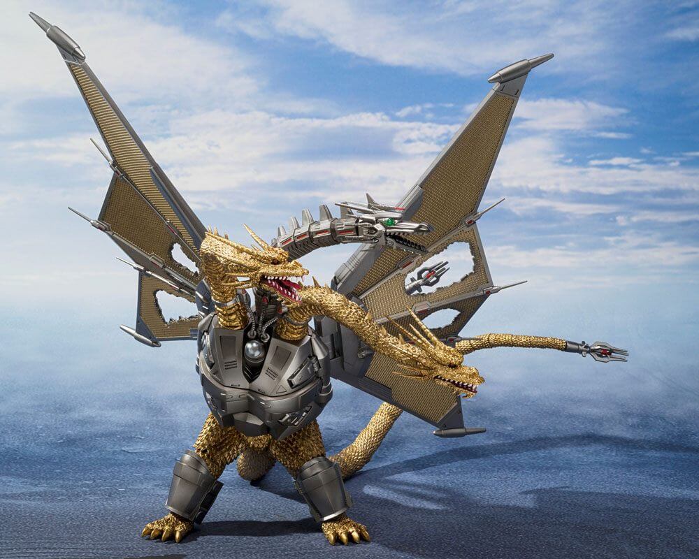 Godzilla vs. King Ghidorah S.H. MonsterArts Action Figure Mecha Ghidorah Shinjuku Decisive Battle Special Set 25cm - Action Figures - Bandai Tamashii Nations - Hobby Figures UK