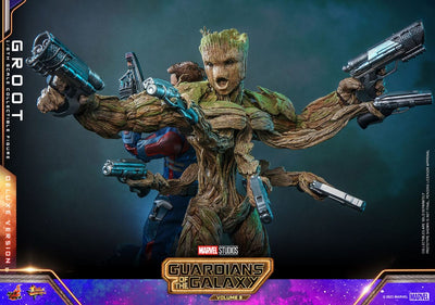 Guardians of the Galaxy Vol. 3 Movie Masterpiece Action Figure 1/6 Groot (Deluxe Version) 32cm - Action Figures - Hot Toys - Hobby Figures UK