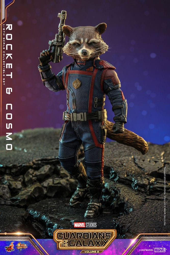 Guardians of the Galaxy Vol. 3 Movie Masterpiece Action Figuren 1 6 Rocket Cosmo 16cm