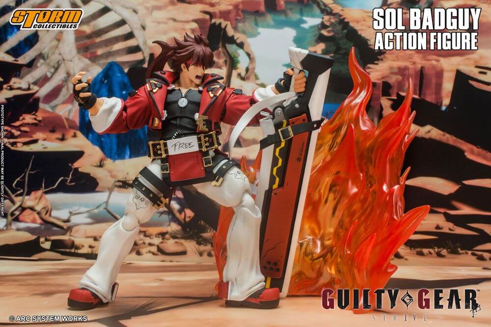 Guilty Gear Action Figure 1/12 Sol Badguy 18cm - Action Figures - Storm Collectibles - Hobby Figures UK
