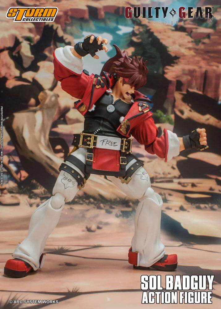 Guilty Gear Action Figure 1/12 Sol Badguy 18cm - Action Figures - Storm Collectibles - Hobby Figures UK