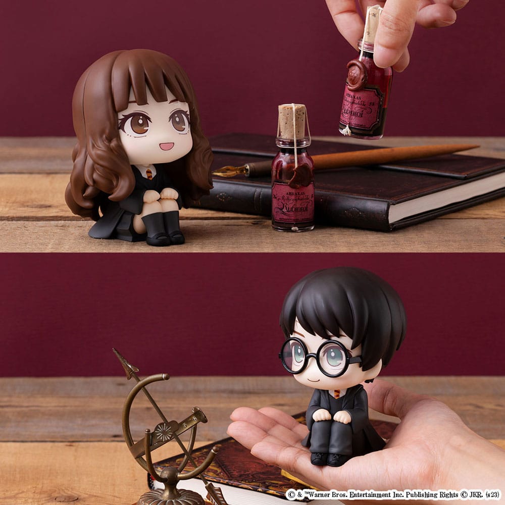 Harry Potter Look Up PVC Statue Hermione & Harry 11cm - Scale Statue - Megahouse - Hobby Figures UK