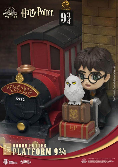 Harry Potter D-Stage PVC Diorama Platform 9 3/4 New Version 15cm - Scale Statue - Beast Kingdom Toys - Hobby Figures UK