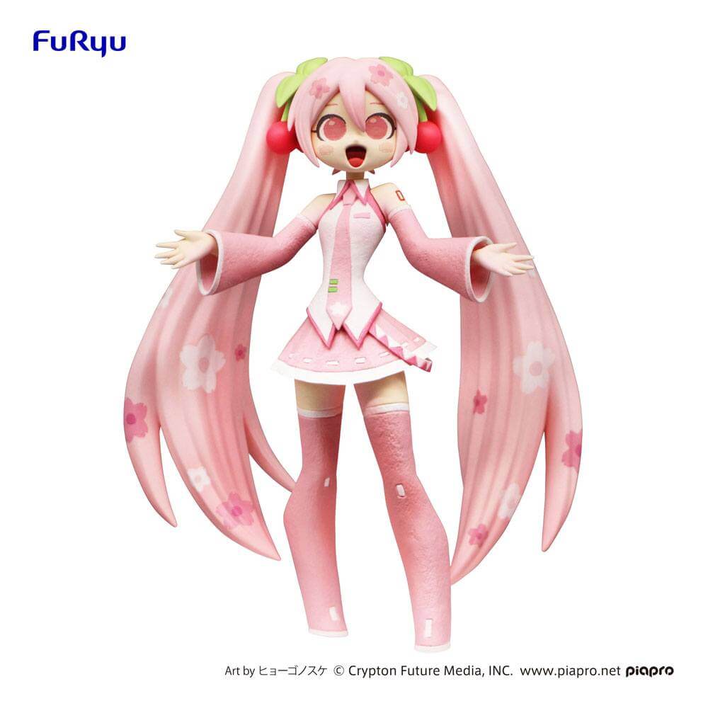 Hatsune Miku CartoonY PVC Statue Sakura Miku 16cm