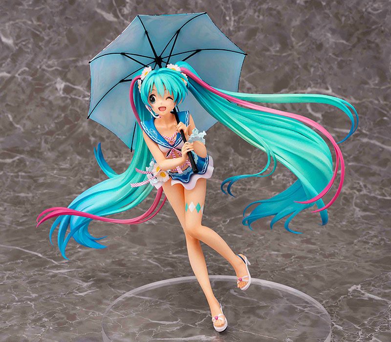 Hatsune Miku GT Project PVC Statue 1/7 Racing Miku 2019: Thailand Ver. [AQ] 24cm - Scale Statue - Good Smile Company - Hobby Figures UK