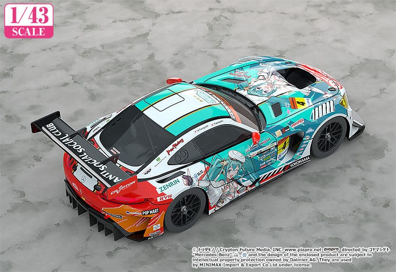 Hatsune Miku GT Project Vehicle 1/43 Hatsune Miku AMG 2023 Season Opening Ver. 11cm - Action Figures - Good Smile Racing - Hobby Figures UK