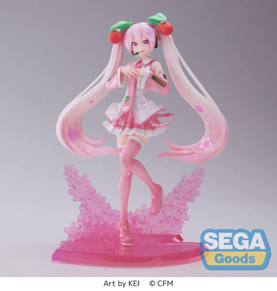 Hatsune Miku Luminasta PVC Statue Sakura Miku 2023 21cm - Scale Statue - Sega - Hobby Figures UK
