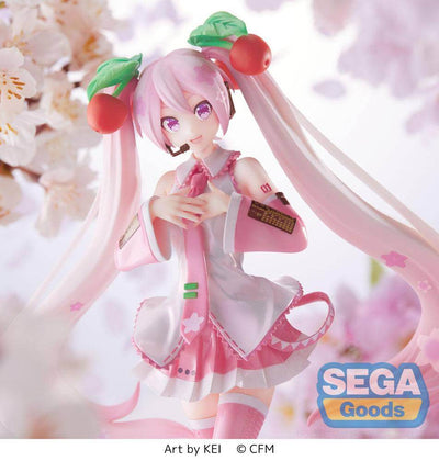 Hatsune Miku Luminasta PVC Statue Sakura Miku 2023 21cm - Scale Statue - Sega - Hobby Figures UK