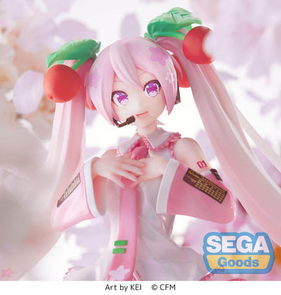 Hatsune Miku Luminasta PVC Statue Sakura Miku 2023 21cm - Scale Statue - Sega - Hobby Figures UK