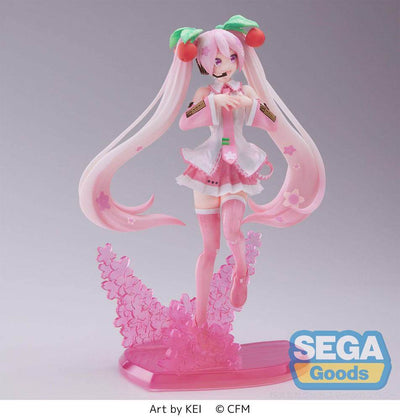 Hatsune Miku Luminasta PVC Statue Sakura Miku 2023 21cm - Scale Statue - Sega - Hobby Figures UK