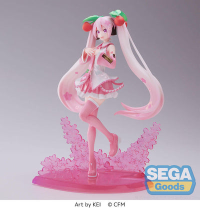 Hatsune Miku Luminasta PVC Statue Sakura Miku 2023 21cm - Scale Statue - Sega - Hobby Figures UK