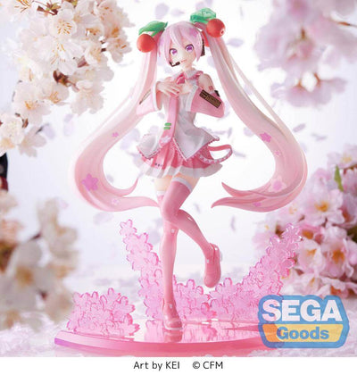 Hatsune Miku Luminasta PVC Statue Sakura Miku 2023 21cm - Scale Statue - Sega - Hobby Figures UK