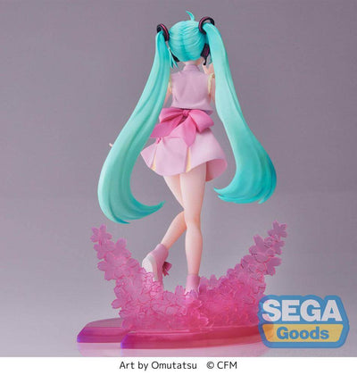 Hatsune Miku Luminasta PVC Statue Sakura Miku Omutatsu Ver. 21cm - Scale Statue - Sega - Hobby Figures UK