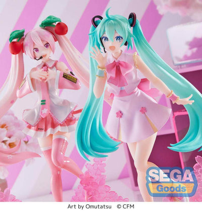 Hatsune Miku Luminasta PVC Statue Sakura Miku Omutatsu Ver. 21cm - Scale Statue - Sega - Hobby Figures UK