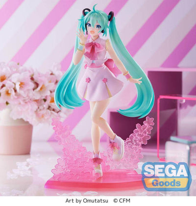 Hatsune Miku Luminasta PVC Statue Sakura Miku Omutatsu Ver. 21cm - Scale Statue - Sega - Hobby Figures UK