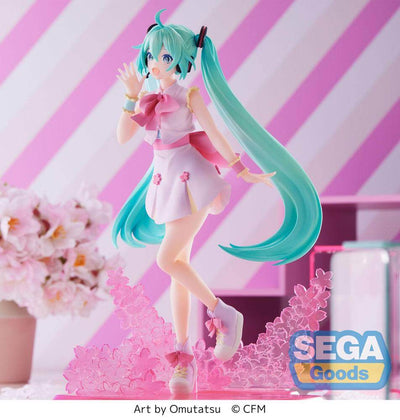Hatsune Miku Luminasta PVC Statue Sakura Miku Omutatsu Ver. 21cm - Scale Statue - Sega - Hobby Figures UK