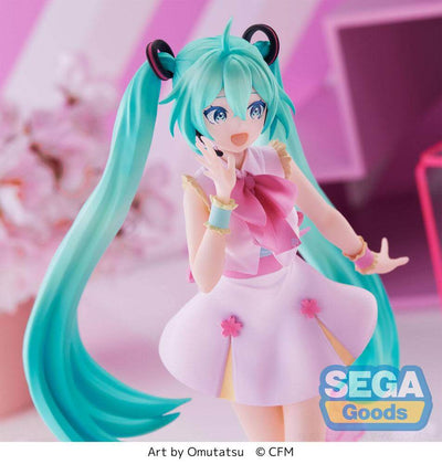 Hatsune Miku Luminasta PVC Statue Sakura Miku Omutatsu Ver. 21cm - Scale Statue - Sega - Hobby Figures UK