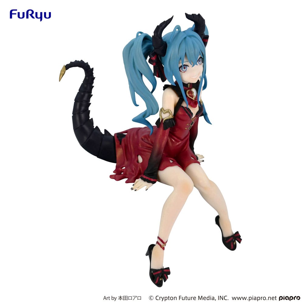 Hatsune Miku Noodle Stopper PVC Statue Hatsune Miku Villain Red Color ver. 16cm - Scale Statue - Furyu - Hobby Figures UK