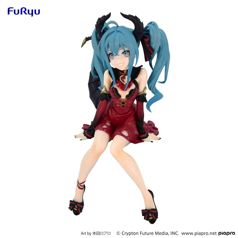 Hatsune Miku Noodle Stopper PVC Statue Hatsune Miku Villain Red Color ver. 16cm - Scale Statue - Furyu - Hobby Figures UK