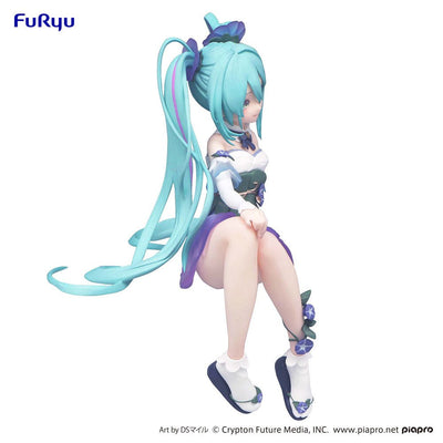 Hatsune Miku Noodle Stopper PVC Statue Miku Flower Fairy Morning Glory 14cm - Scale Statue - Furyu - Hobby Figures UK