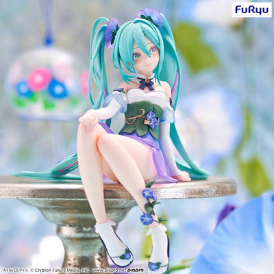 Hatsune Miku Noodle Stopper PVC Statue Miku Flower Fairy Morning Glory 14cm - Scale Statue - Furyu - Hobby Figures UK