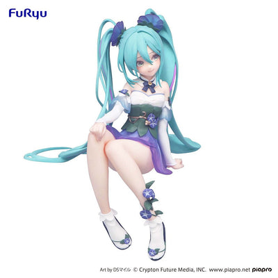 Hatsune Miku Noodle Stopper PVC Statue Miku Flower Fairy Morning Glory 14cm - Scale Statue - Furyu - Hobby Figures UK