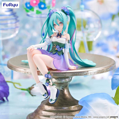 Hatsune Miku Noodle Stopper PVC Statue Miku Flower Fairy Morning Glory 14cm - Scale Statue - Furyu - Hobby Figures UK