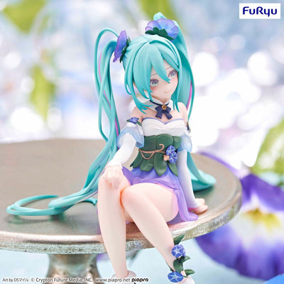 Hatsune Miku Noodle Stopper PVC Statue Miku Flower Fairy Morning Glory 14cm - Scale Statue - Furyu - Hobby Figures UK