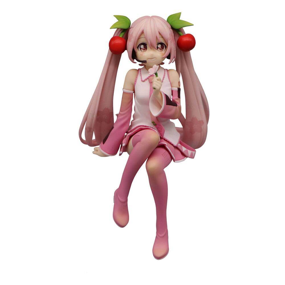 Hatsune Miku Noodle Stopper PVC Statue Sakura Miku 2022 Ver. 14cm - Scale Statue - Furyu - Hobby Figures UK