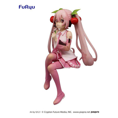 Hatsune Miku Noodle Stopper PVC Statue Sakura Miku 2022 Ver. 14cm - Scale Statue - Furyu - Hobby Figures UK