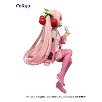 Hatsune Miku Noodle Stopper PVC Statue Sakura Miku 2022 Ver. 14cm - Scale Statue - Furyu - Hobby Figures UK