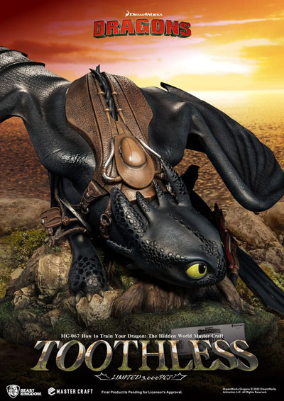 How To Train Your Dragon Master Craft Statue Toothless 24cm - Scale Statue - Beast Kingdom Toys - Hobby Figures UK